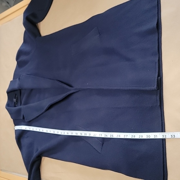 J. Crew Size S Navy Blue Open with Tie Front Long Sleeve Cardigan Exc. Used Cond - Picture 10 of 13